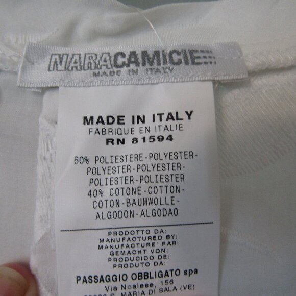 NARACAMICIE White Pullover Cotton/Poly Blend Lace Top-NWT's-Size II--Retail $175 - Picture 4 of 6